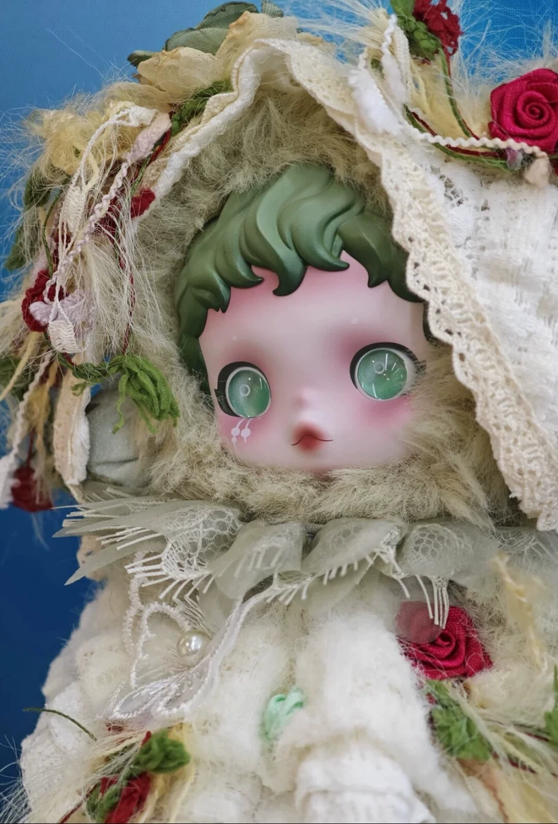 Enchanted Skullpanda Fairy Tale Outfit – Delicate Lace & Floral Elegance for Collectors - Image 5