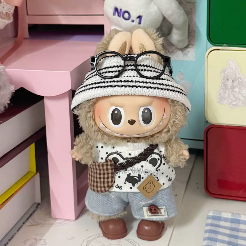 Charming Labubu Doll Outfit: 5-Piece Stylish Ensemble for Collectible Dolls - Image 1