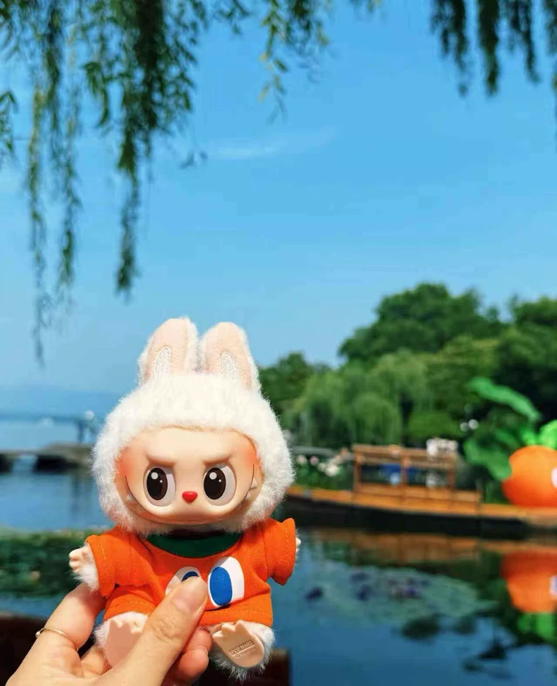 Whimsical Carrot-Themed Labubu Outfit – Playful Hoodie, Hat, Pants & Shoes for Collectors - Image 8