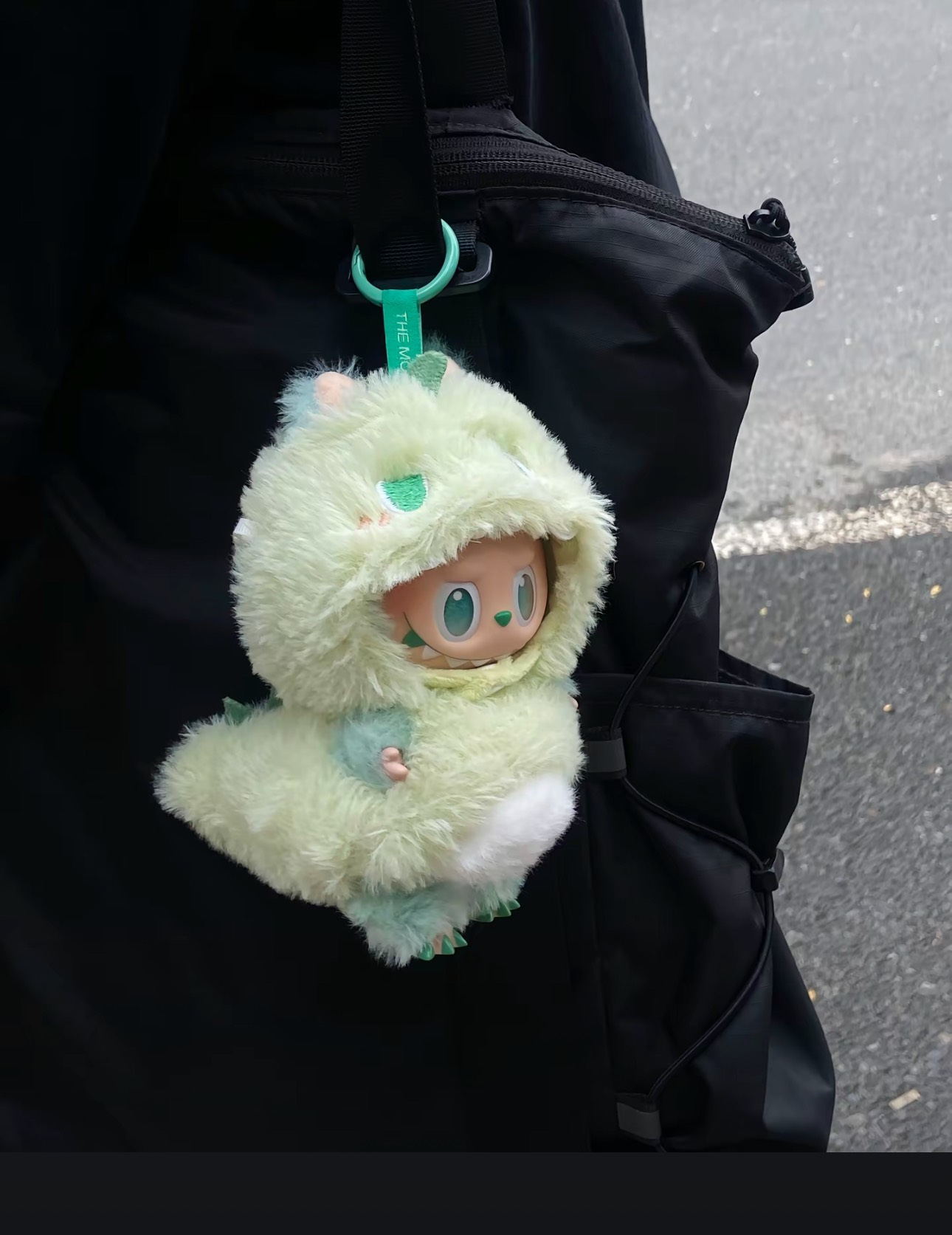 Pastel Green Plush Labubu Doll Outfit – Soft, Adjustable & Collectible for All Generations - Image 1