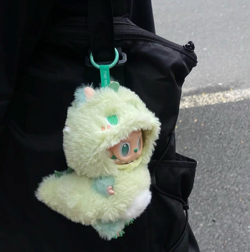 Pastel Green Plush Labubu Doll Outfit – Soft, Adjustable & Collectible for All Generations - Image 3
