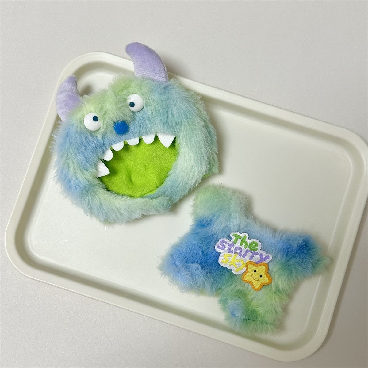 Vibrant Labubu 'Starry Sky' Outfit – Playful, Durable & Luxurious Plush Wearable Art - Image 4