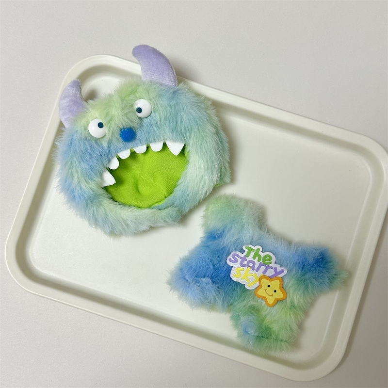 Vibrant Labubu 'Starry Sky' Outfit – Playful, Durable & Luxurious Plush Wearable Art - Image 4