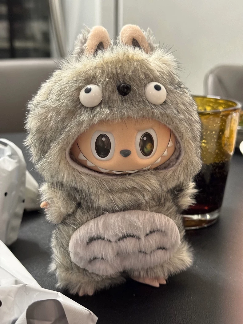 Labubu Totoro-Inspired Plush Outfit for 17cm Resin Figures – Soft, Durable & Whimsical Design - Image 1
