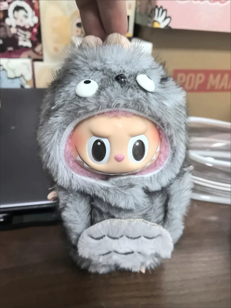 Labubu Totoro-Inspired Plush Outfit for 17cm Resin Figures – Soft, Durable & Whimsical Design - Image 4