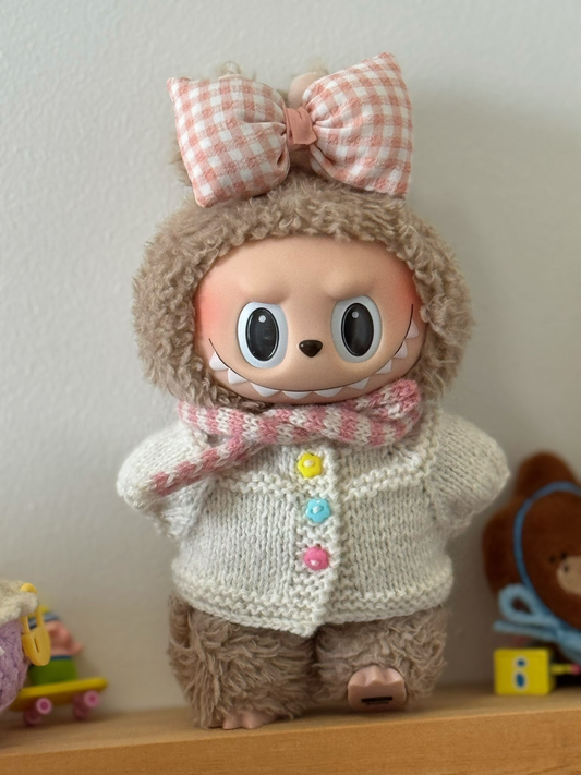 Handcrafted Knitted Labubu Outfits – Custom, Adorable Styles for Collectible Figures - Image 1