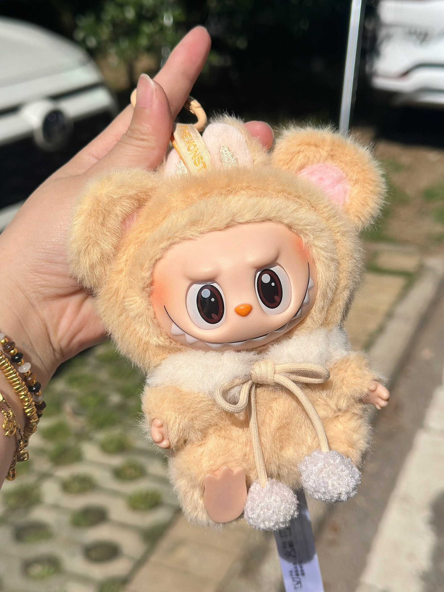 Adorable Labubu Plush Outfit Set – Cozy Mascot Design with Headgear, Scarf & Snug Ensemble - Image 1