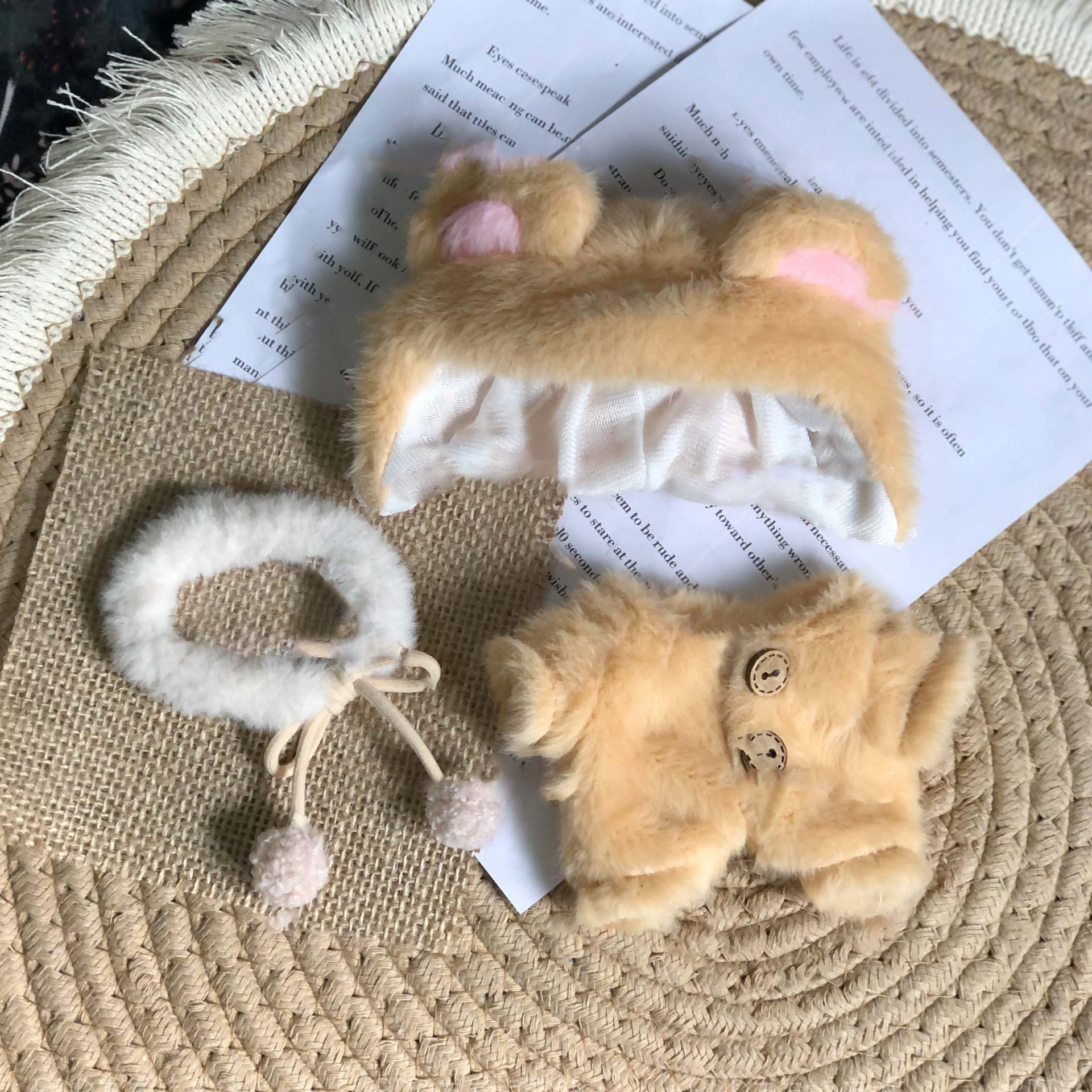 Adorable Labubu Plush Outfit Set – Cozy Mascot Design with Headgear, Scarf & Snug Ensemble - Image 2