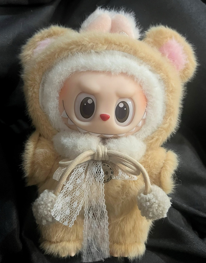 Adorable Labubu Plush Outfit Set – Cozy Mascot Design with Headgear, Scarf & Snug Ensemble - Image 3
