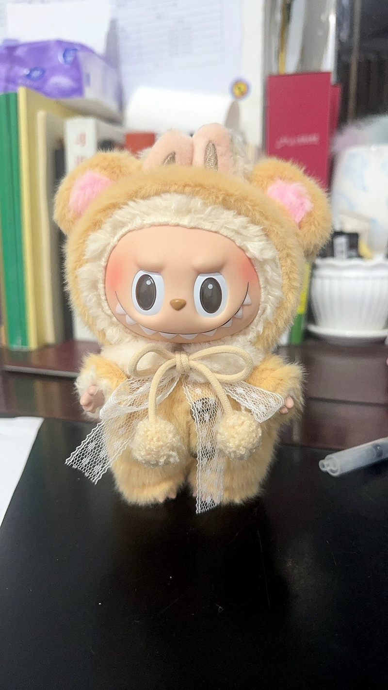 Adorable Labubu Plush Outfit Set – Cozy Mascot Design with Headgear, Scarf & Snug Ensemble - Image 4