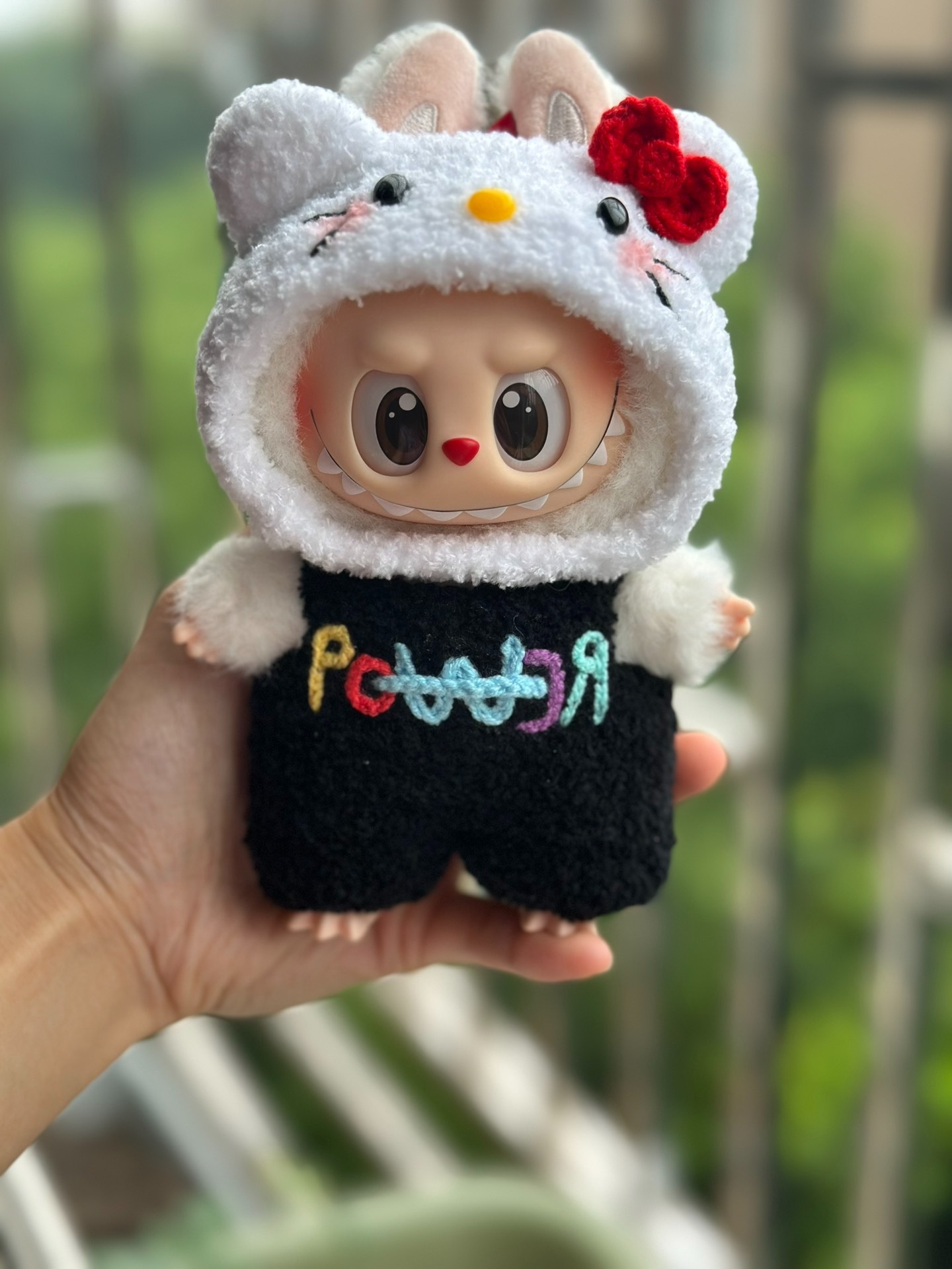 Exclusive Hello Kitty Labubu Doll Outfit – Vibrant, Custom-Designed & Collectible - Image 1