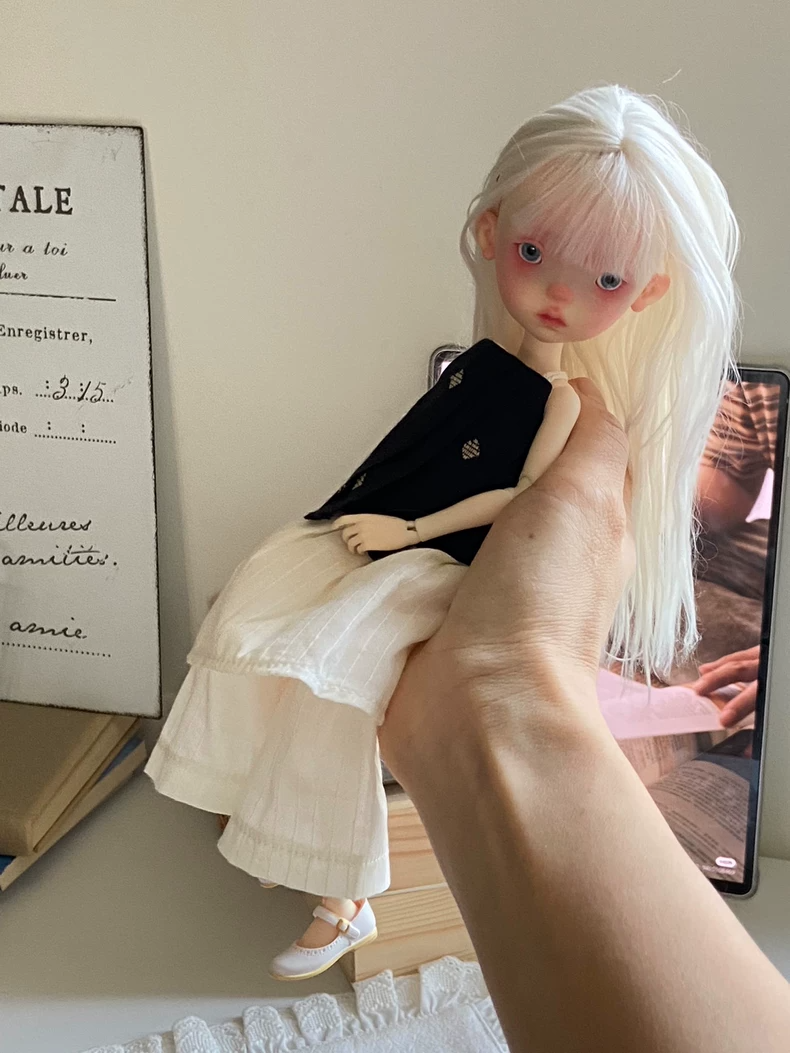 BLYTHE Doll Clothes Black White Outfit Tank Top Skirt Set for OB22 OB24 Premium Quality Collector Edition - Image 5