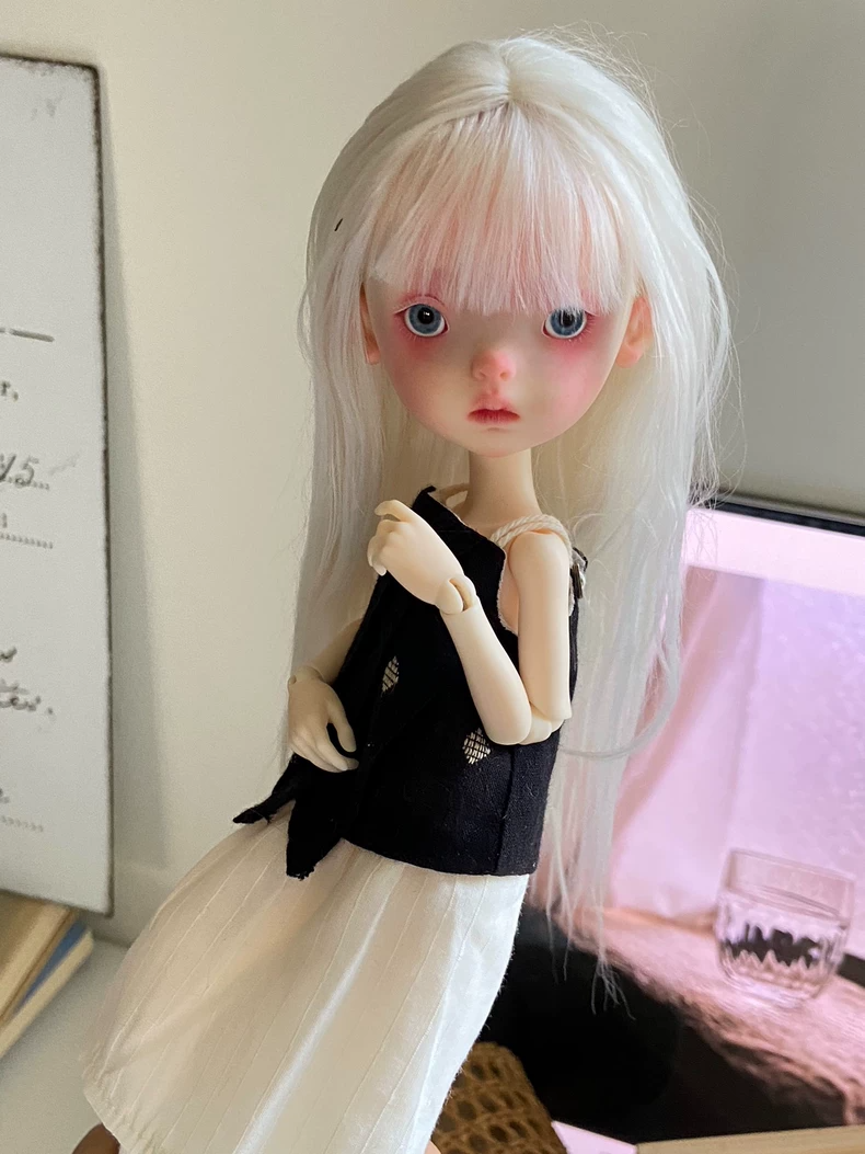 BLYTHE Doll Clothes Black White Outfit Tank Top Skirt Set for OB22 OB24 Premium Quality Collector Edition - Image 6