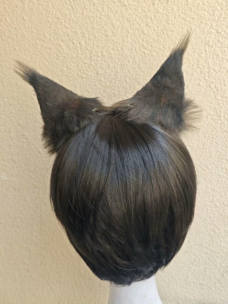 Realistic Brown Cat Ears for Cosplay & Lolita Fashion - Image 5