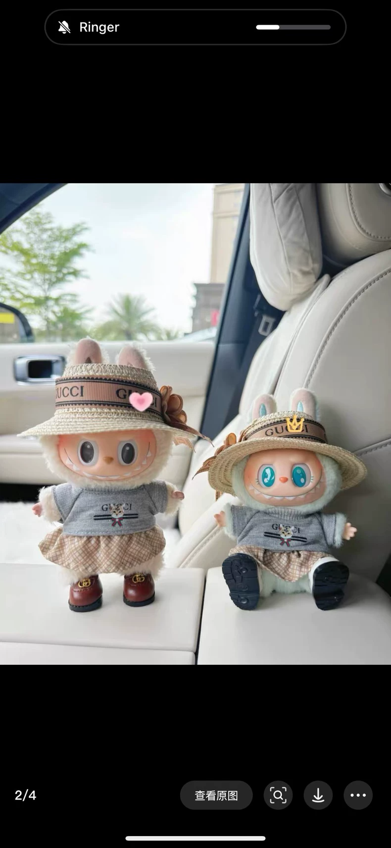 Adorable LABUBU Doll Outfit Set – Hat, Dress & Bag – Festive & Playful Style - Image 9