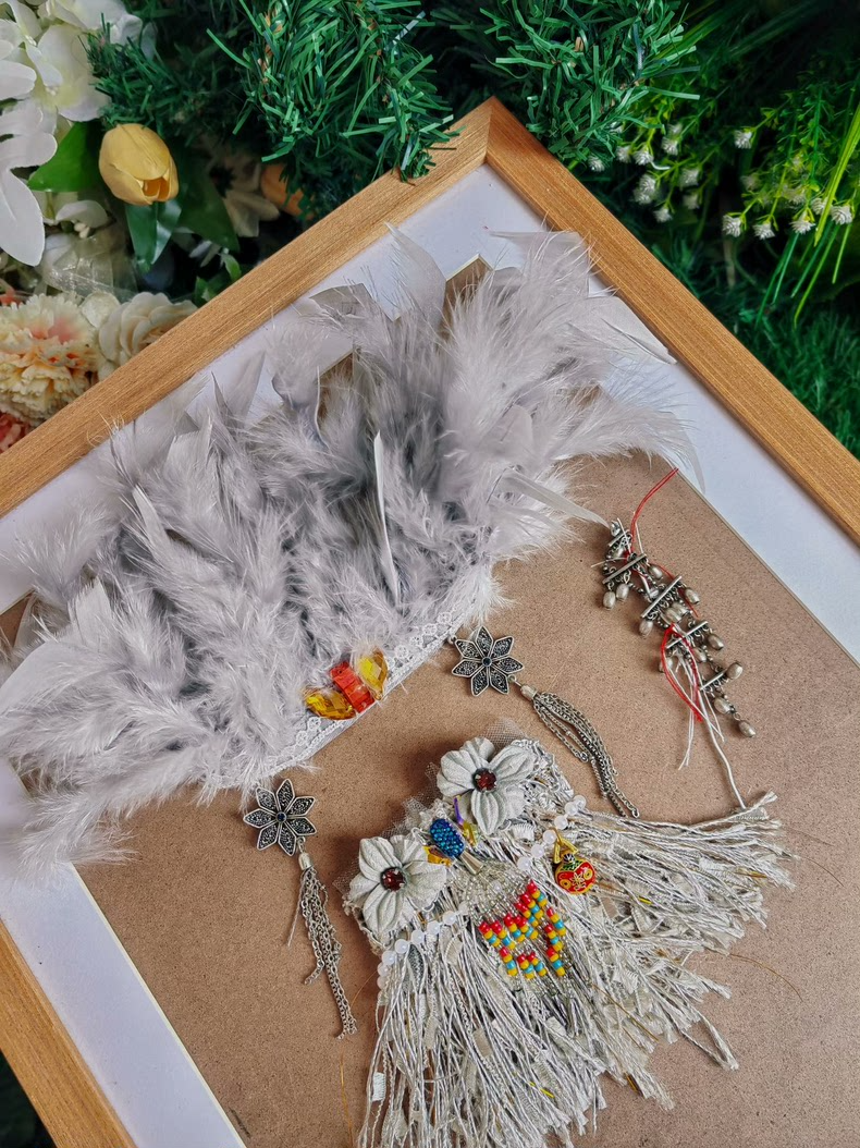 Mystical High Priestess LABUBU Outfit – Enchanted Forest Guardian with Gemstones & Feathers - Image 8
