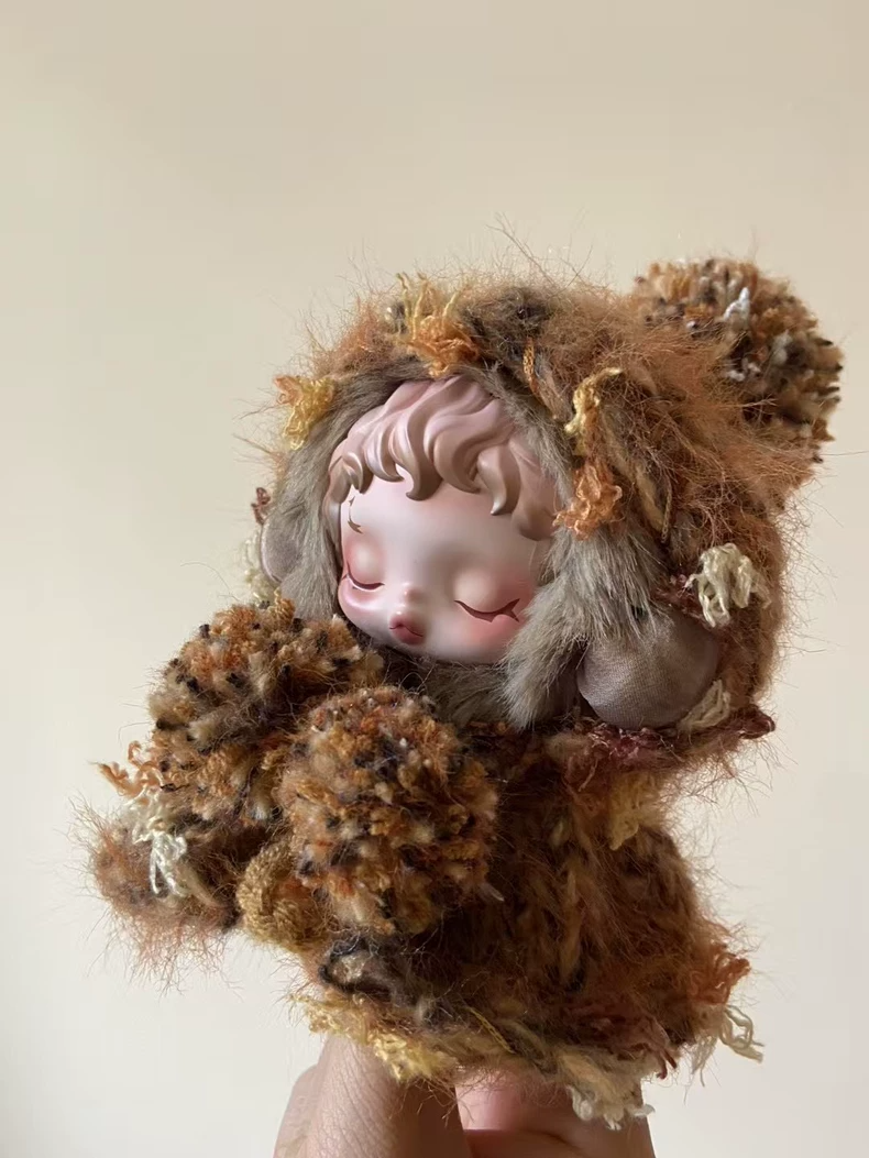 Skullpanda Hooded Cloak for Dolls: Plush, Vibrant & Whimsical Collector's Outfit - Image 5