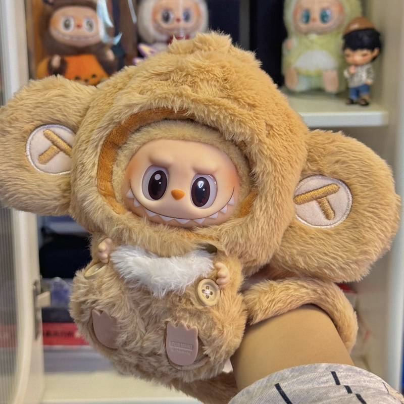 Adorable Plush Monkey Outfit for Labubu Dolls – Cozy & Premium Quality - Image 3