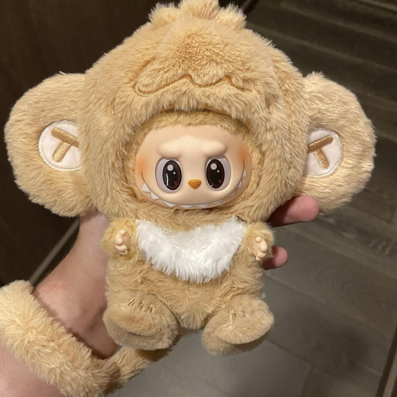Adorable Plush Monkey Outfit for Labubu Dolls – Cozy & Premium Quality - Image 4