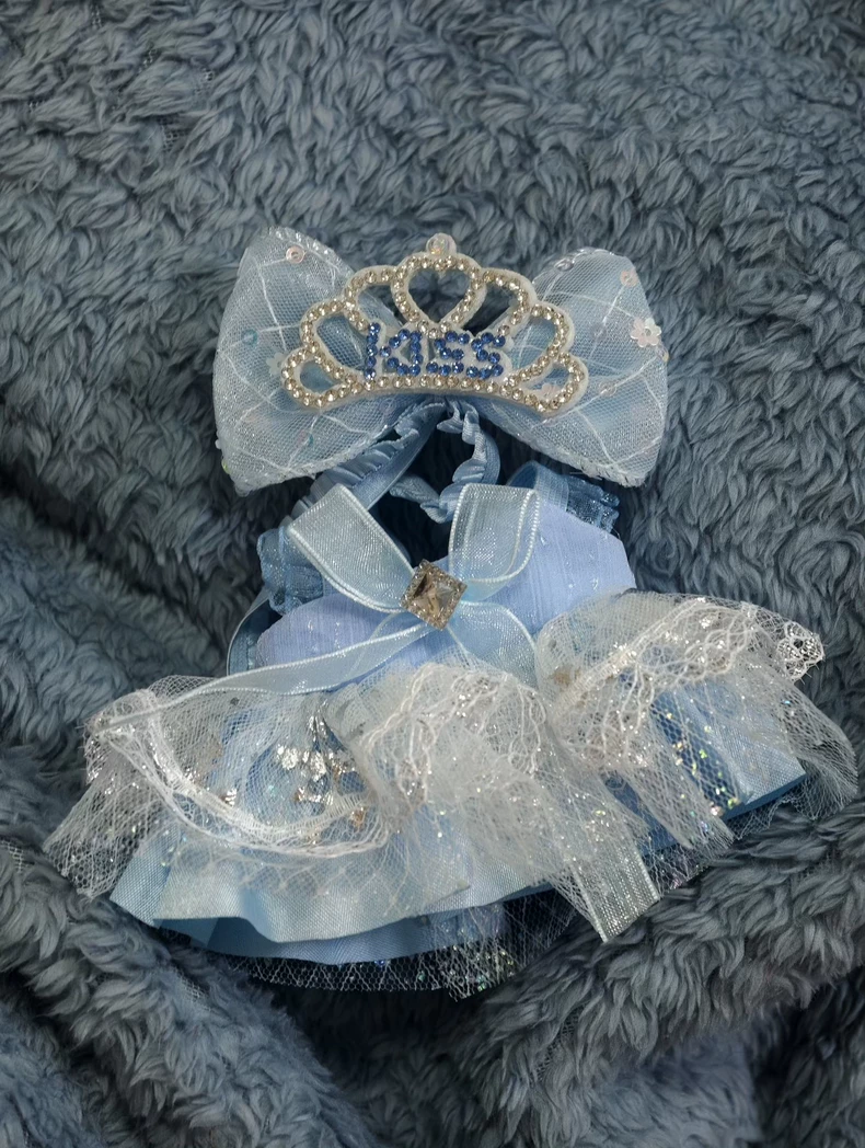 Enchanted Princess Doll Outfit – Sparkling Crown & Lace Elegance for Skullpanda - Image 4