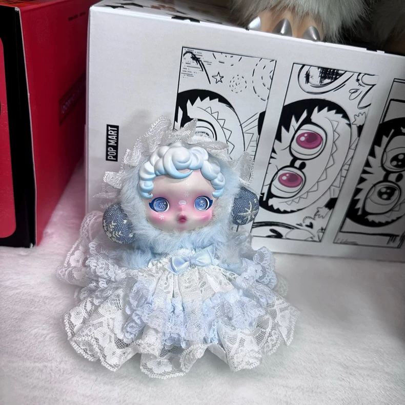 Enchanted Frost Skullpanda Outfit: Lace-Trimmed Skirt & Headband Set - Image 6