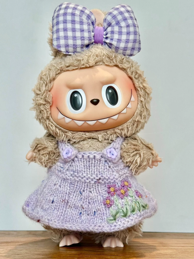 Handcrafted LABUBU Doll Outfit: Vibrant, Adjustable & Durable with Floral & Berry Designs - Image 1