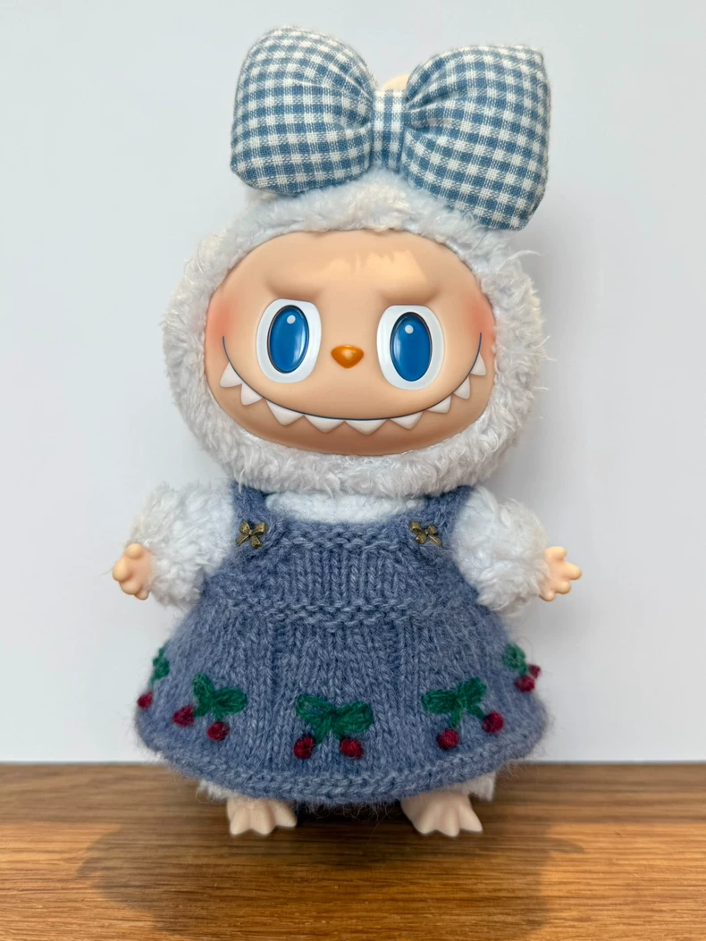 Handcrafted LABUBU Doll Outfit: Vibrant, Adjustable & Durable with Floral & Berry Designs - Image 2