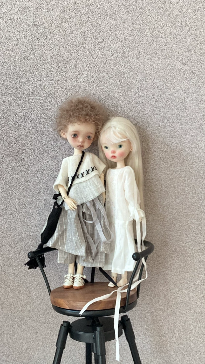 Japanese-Style BLYTHE Doll Outfit for OB22 OB24 – Adjustable Linen Top & Skirt Set, Muted Tones, Durable & Versatile - Image 9