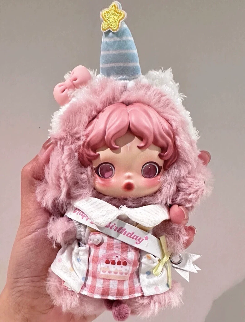 Skullpanda Birthday Outfit: Festive Plush Cake & Hat Theme - Limited Edition Collectible - Image 3