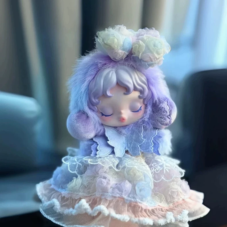 Whimsical Skullpanda Doll Outfit: Pastel Lace Elegance with Adjustable Straps & Intricate Details - Image 4