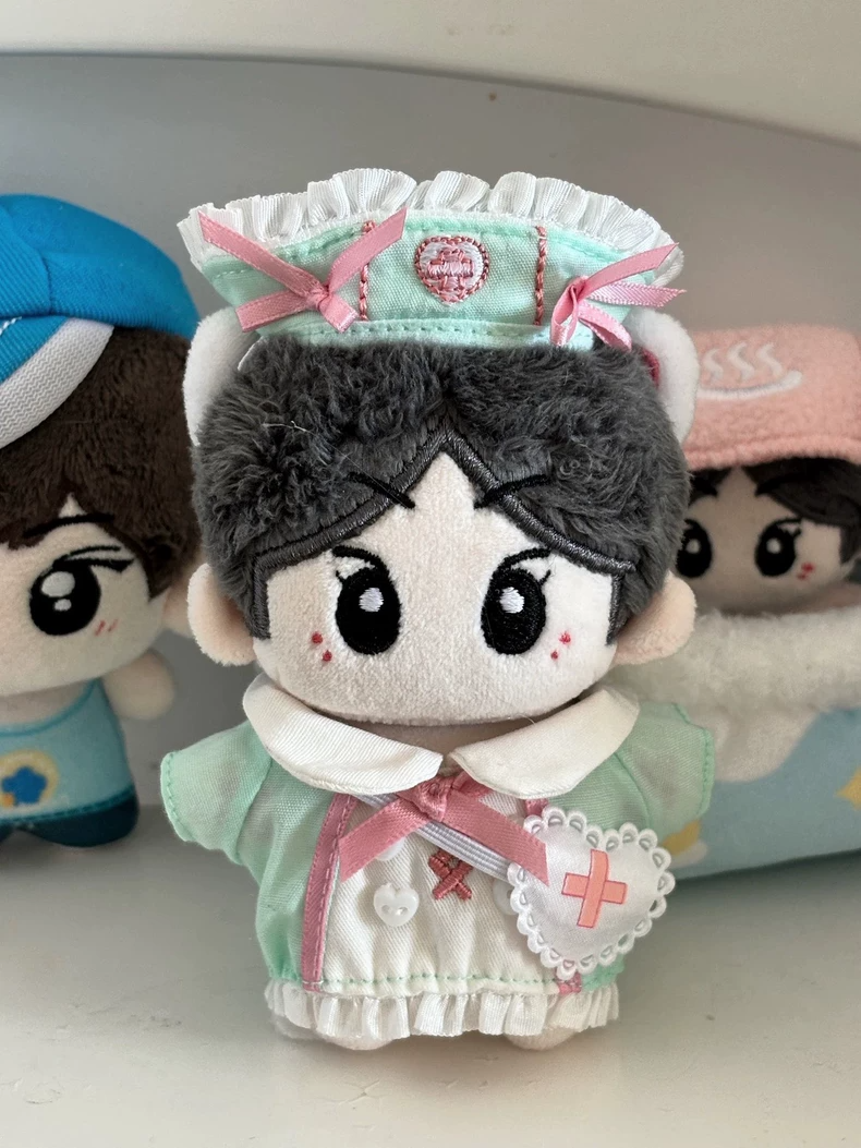 Charming Mint & Pink Nurse Doll Outfit – Adorable Jacket & Eye Patch for Playful Fun! - Image 7