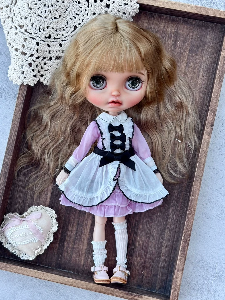 Elegant Purple Maid Outfit for BLYTHE Dolls – Premium Collector’s Ensemble - Image 1