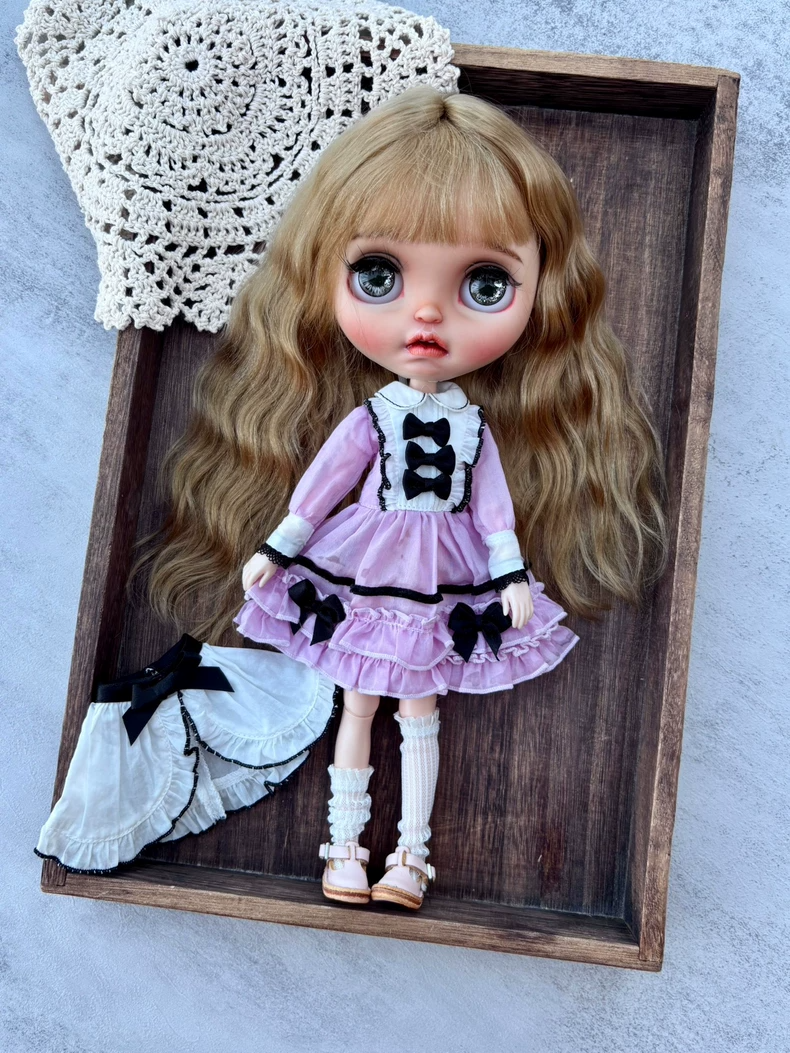 Elegant Purple Maid Outfit for BLYTHE Dolls – Premium Collector’s Ensemble - Image 2