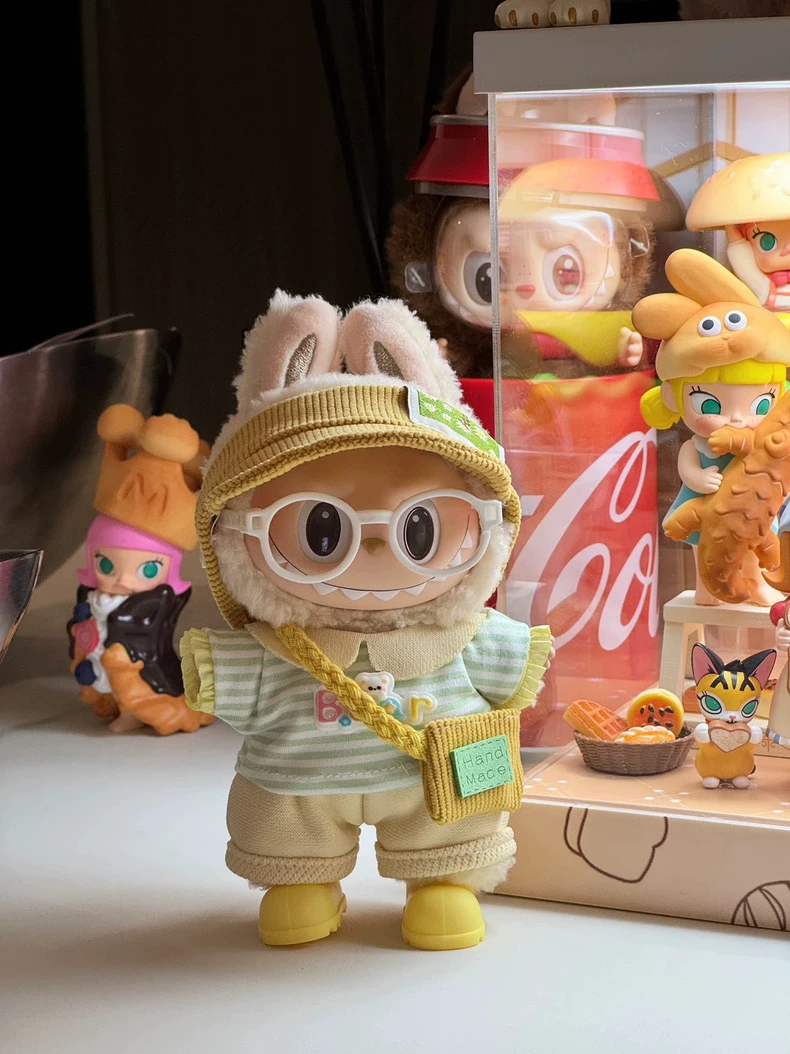 Adorable Labubu Doll Outfit Set – Hat, Glasses & Bag for Summer Play - Image 1