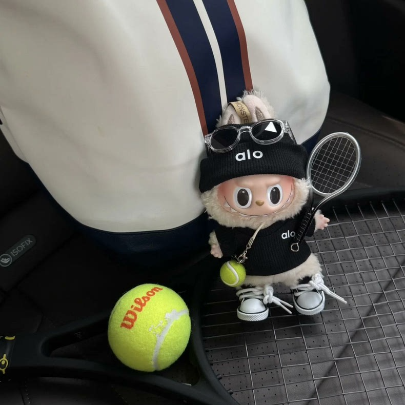 Labubu Tennis Outfit Set: Blind Box Collectible w/ Hat, Shoes & Racket - Image 4