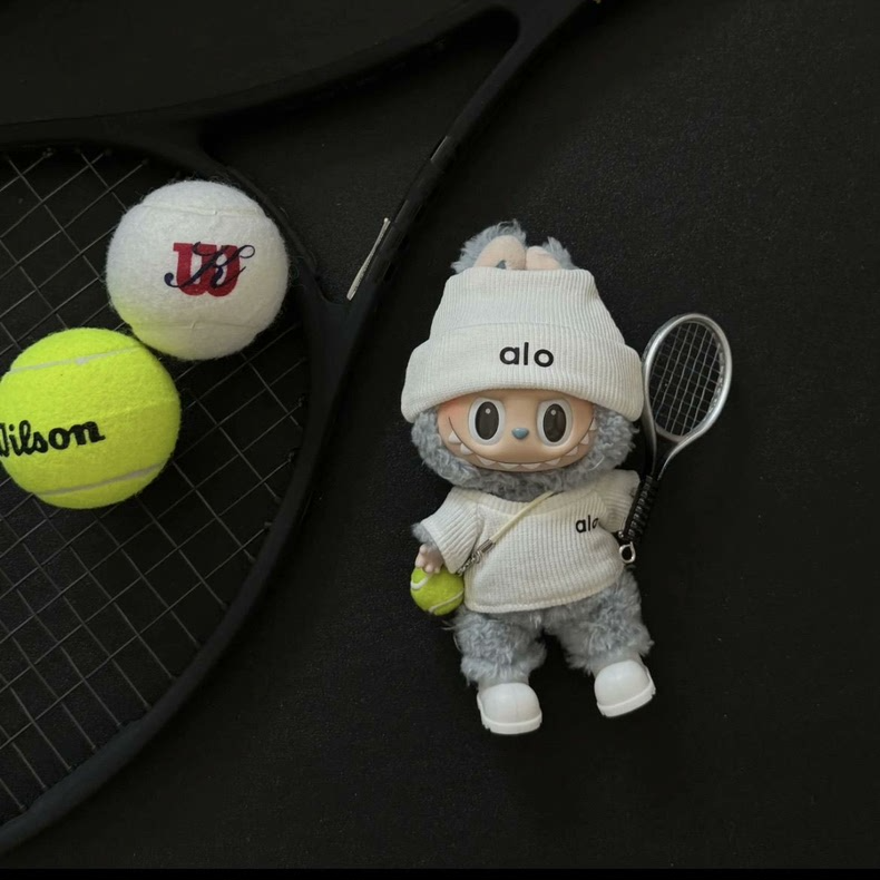 Labubu Tennis Outfit Set: Blind Box Collectible w/ Hat, Shoes & Racket - Image 6