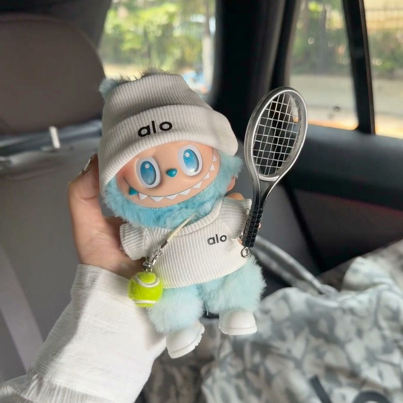 Labubu Tennis Outfit Set: Blind Box Collectible w/ Hat, Shoes & Racket - Image 8