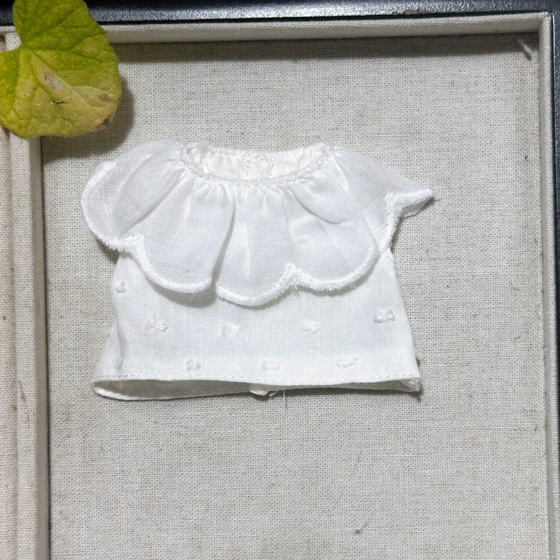Zsiga BJD 1/8 Cotton Linen Petal Collar White Dress Set with Crossbody Bag for Doll Enthusiasts - Image 5