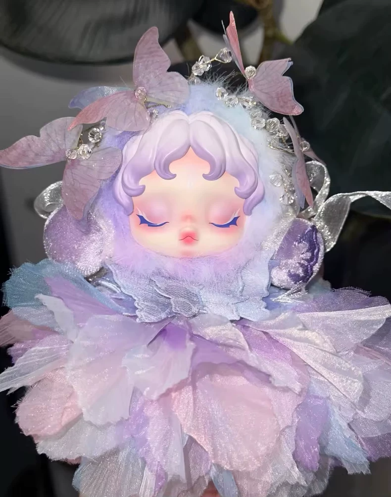 Enchanting Skullpanda Doll Outfit: Whimsical Pastel Fantasy with Sparkling Details - Image 1