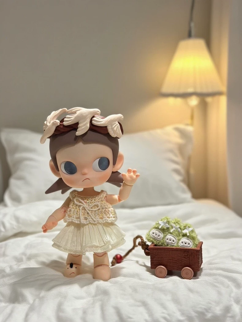 Zsiga BJD 1/8 Delicate Knit & Satin Outfit – Elegant Doll Clothes for Collectors - Image 1