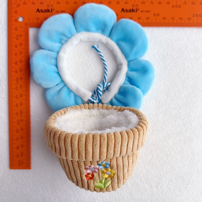 Adorable Plush Flower Pot Outfits for LABUBU Dolls – Vibrant Colors & Cozy Designs! - Image 8