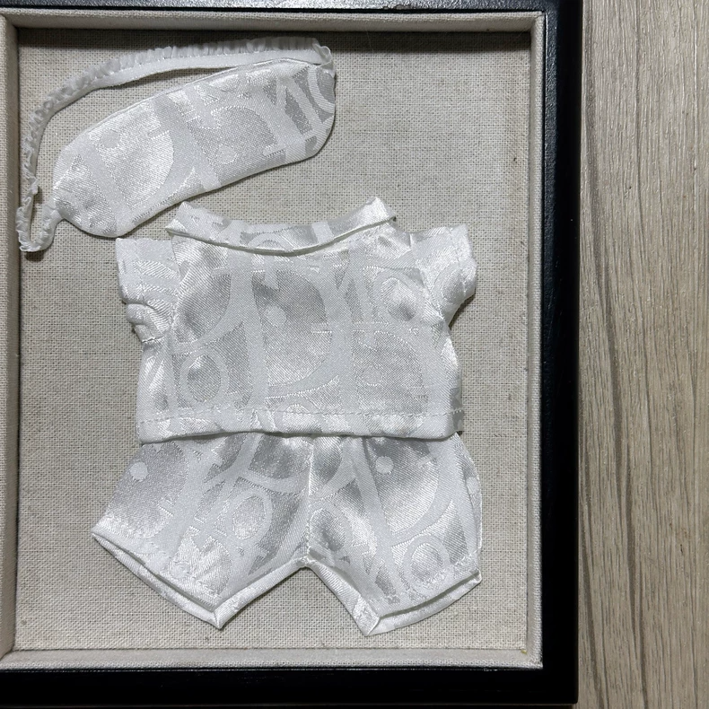 Zsiga BJD 1/8 Luxe Silk-Like Pajama Outfit with Eye Mask – Elegant Doll Wardrobe Essential - Image 6
