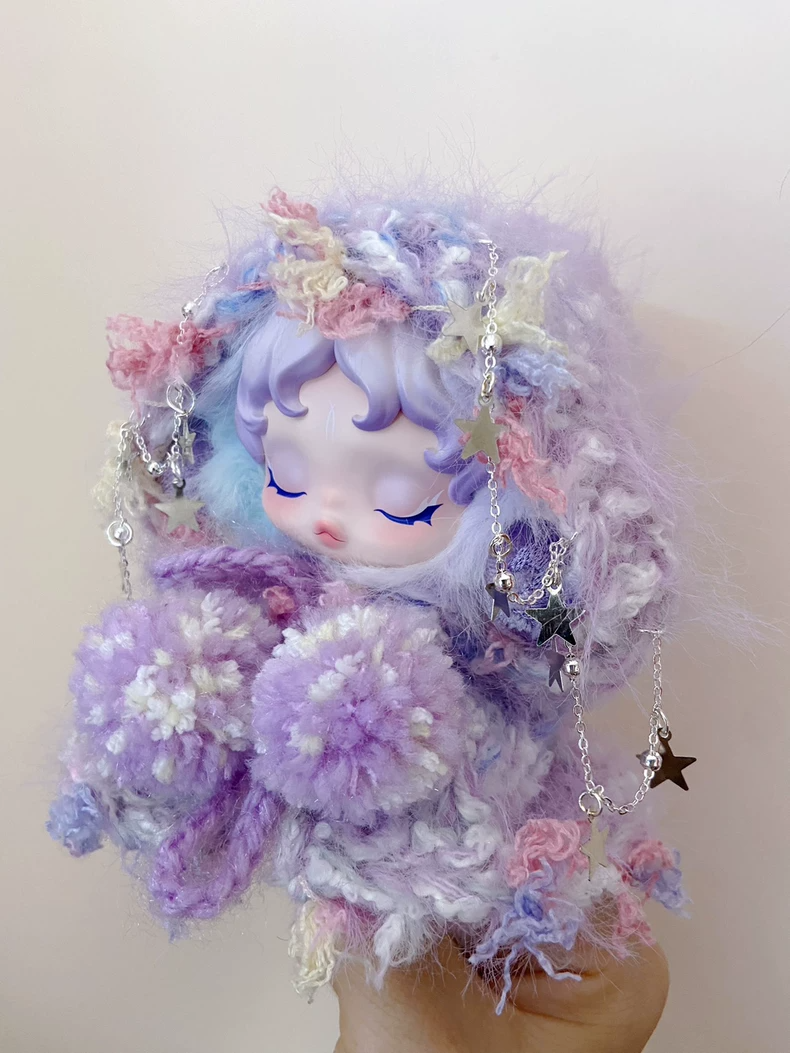 Whimsical Skullpanda Plush Outfit: Pastel Fantasy with Adjustable Straps & Star Accents – Perfect for Cosplay & Collectors! - Image 1