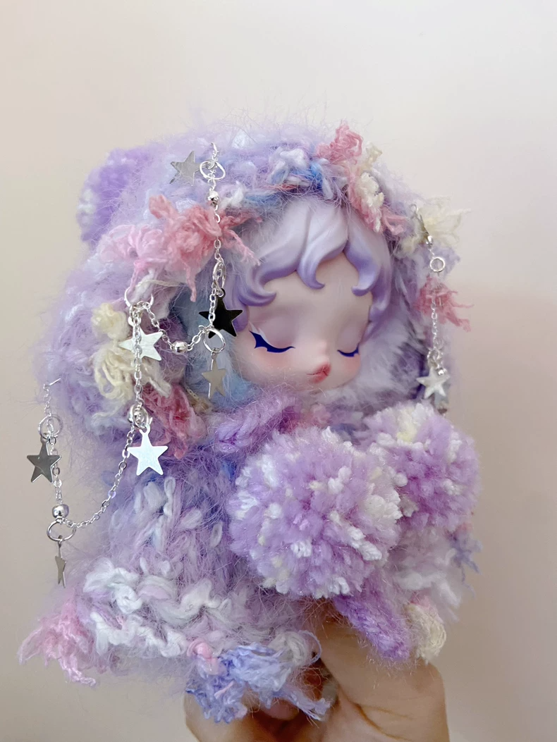 Whimsical Skullpanda Plush Outfit: Pastel Fantasy with Adjustable Straps & Star Accents – Perfect for Cosplay & Collectors! - Image 3