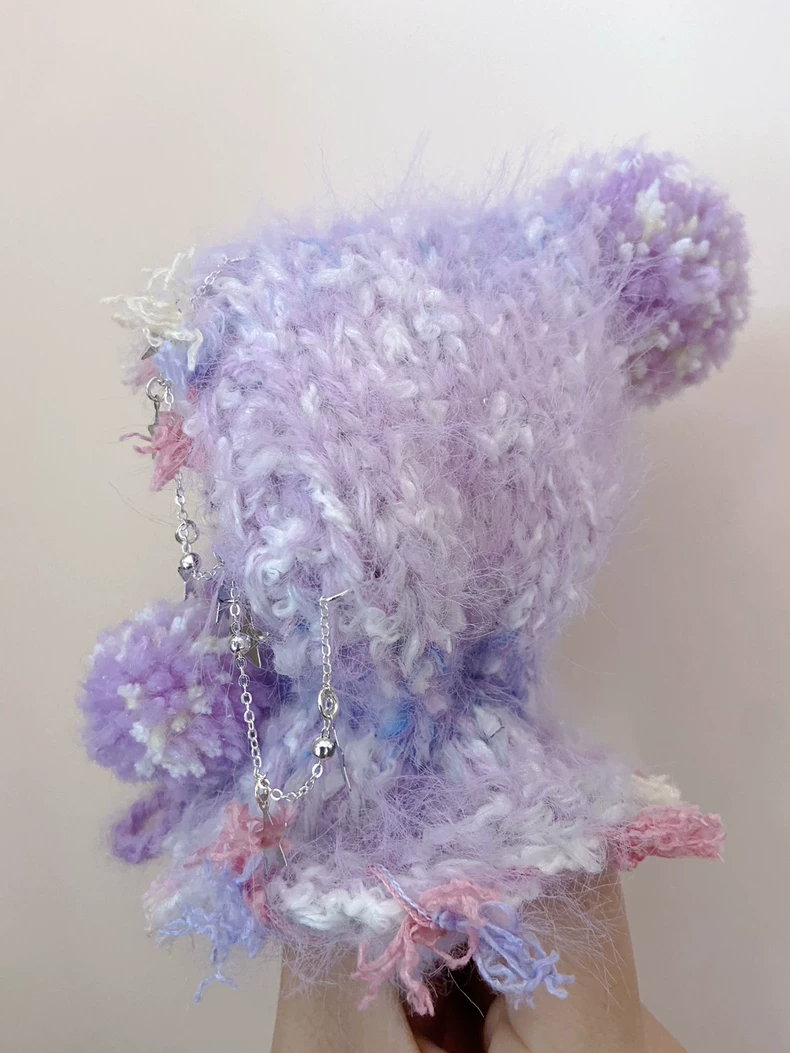 Whimsical Skullpanda Plush Outfit: Pastel Fantasy with Adjustable Straps & Star Accents – Perfect for Cosplay & Collectors! - Image 4