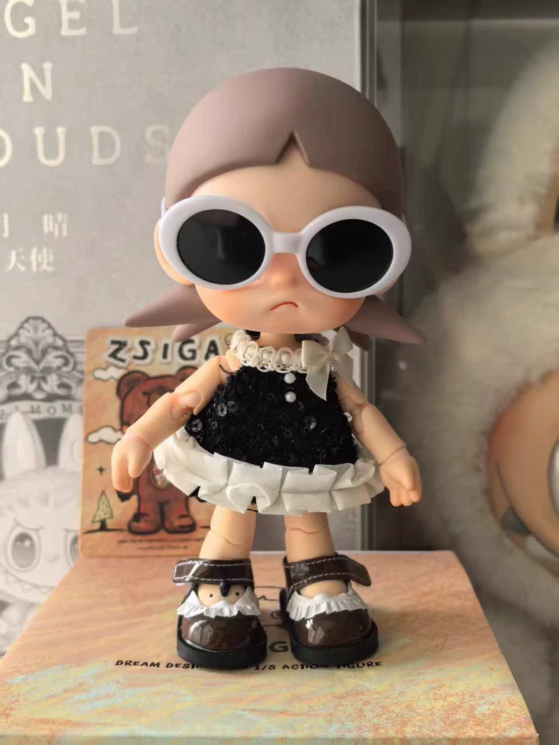 Stylish Zsiga BJD 1/8 Outfit: Elegant Skirt, Shoes & Sunglasses for Collectors - Image 2
