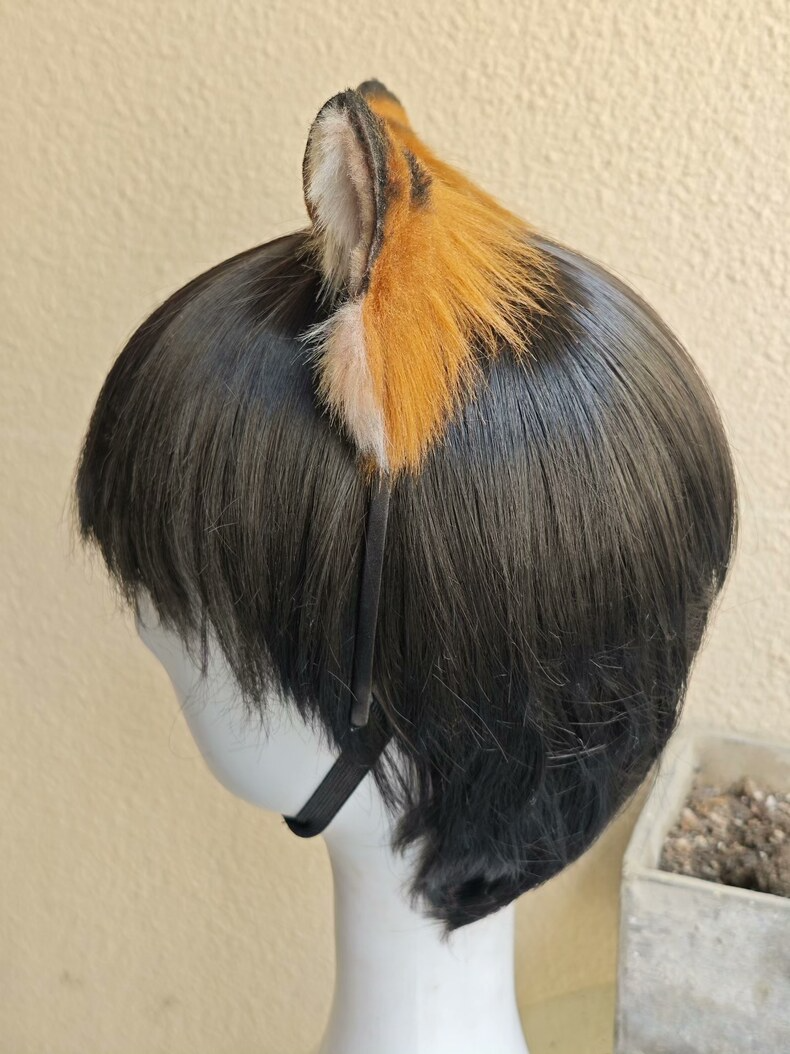 Handmade Plush Tiger Ears for Cosplay – Realistic & Soft - Image 6