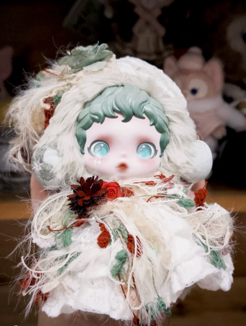 Exquisite White Lace Princess Dress for BJD Dolls – Handcrafted Elegance with Butterfly Knots - Image 5
