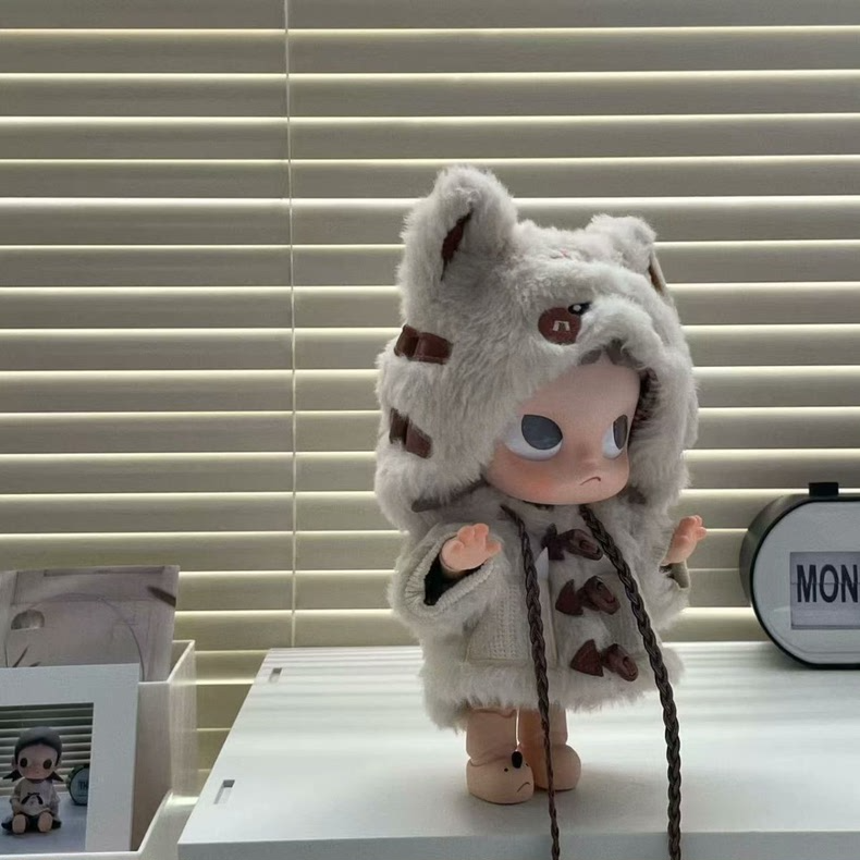 Adorable Tiger Outfit for Zsiga BJD 1/8 Doll - Plush Hood & Tail - Image 2