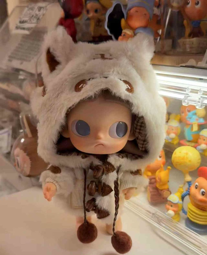 Adorable Tiger Outfit for Zsiga BJD 1/8 Doll - Plush Hood & Tail - Image 8
